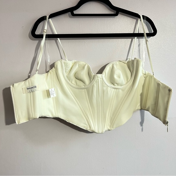 House of CB Bea Crop Draped Corset Top Small - Picture 5 of 12